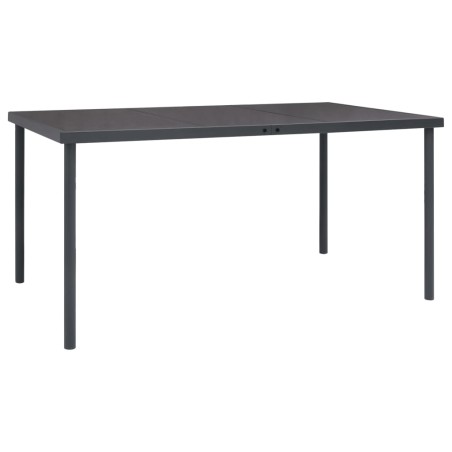 Tavolo da Pranzo per Esterni Antracite 150x90x74 cm in Acciaio