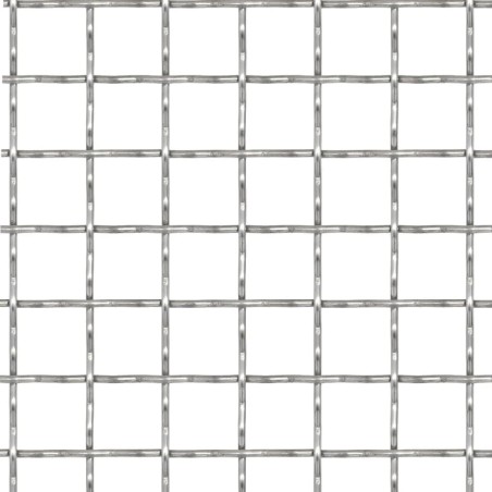 Recinzione in Rete Modulare in Acciaio Inox 50x50 cm 11x11x2 mm