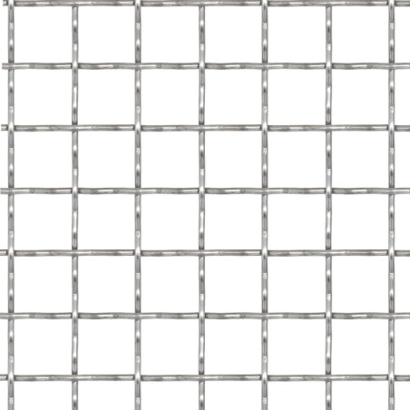 Recinzione in Rete Modulare Acciaio Inox 100x85 cm 21x21x2,5 mm