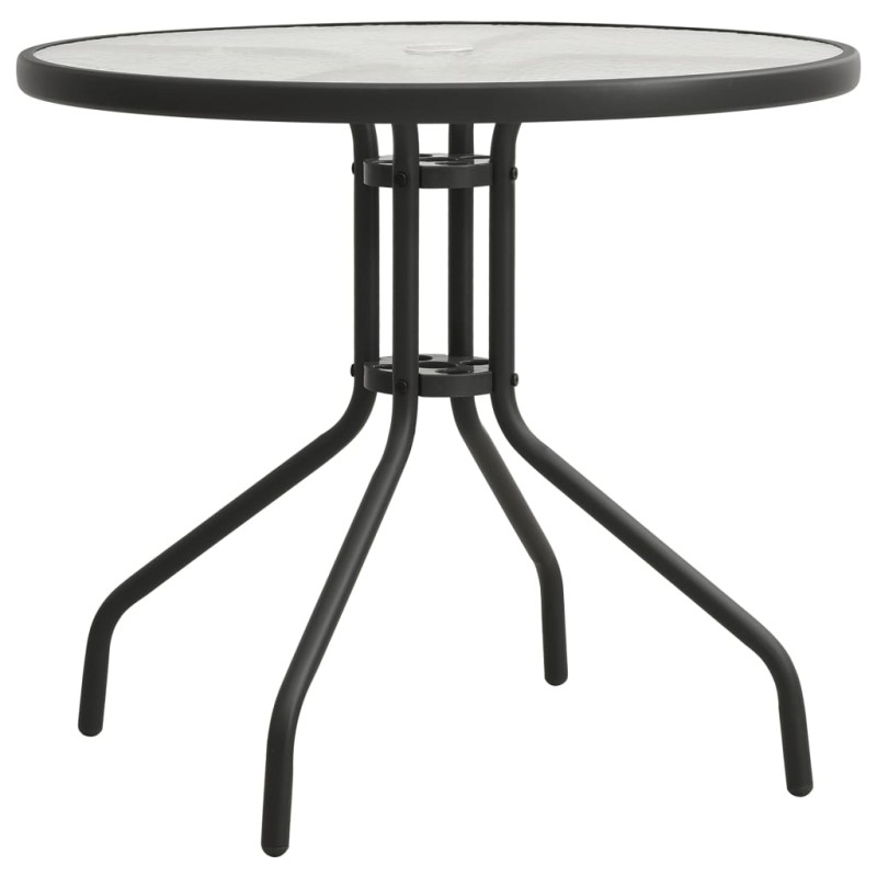 Tavolo da Bistrot Antracite Ø80x71 cm in Acciaio Tavolo da Bistrot Antracite Ø80x71 cm in Acciaio