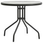 Tavolo da Bistrot Antracite Ø80x71 cm in Acciaio Tavolo da Bistrot Antracite Ø80x71 cm in Acciaio