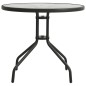 Tavolo da Bistrot Antracite Ø80x71 cm in Acciaio Tavolo da Bistrot Antracite Ø80x71 cm in Acciaio