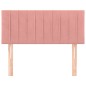 Testiera Rosa 100x5x78/88 cm in Velluto Testiera Rosa 100x5x78/88 cm in Velluto