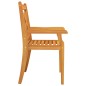 Sedie da Pranzo da Esterni 3 pz in Legno Massello di Acacia Sedie da Pranzo da Esterni 3 pz in Legno Massello di Acacia