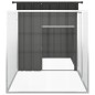 Gabbia per Polli Antracite 200x91x100 cm Acciaio Zincato Gabbia per Polli Antracite 200x91x100 cm Acciaio Zincato