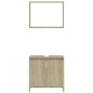 vidaXL Set Mobili da Bagno 4 pz Rovere Sonoma in Truciolato vidaXL Set Mobili da Bagno 4 pz Rovere Sonoma in Truciolato