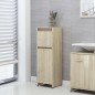 vidaXL Set Mobili da Bagno 4 pz Rovere Sonoma in Truciolato vidaXL Set Mobili da Bagno 4 pz Rovere Sonoma in Truciolato