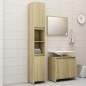 vidaXL Set Mobili da Bagno 3 pz Rovere Sonoma in Truciolato vidaXL Set Mobili da Bagno 3 pz Rovere Sonoma in Truciolato