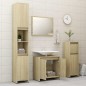 vidaXL Set Mobili da Bagno 3 pz Rovere Sonoma in Truciolato vidaXL Set Mobili da Bagno 3 pz Rovere Sonoma in Truciolato