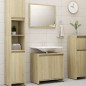 vidaXL Set Mobili da Bagno 3 pz Rovere Sonoma in Truciolato vidaXL Set Mobili da Bagno 3 pz Rovere Sonoma in Truciolato