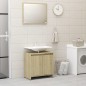 vidaXL Set Mobili da Bagno 3 pz Rovere Sonoma in Truciolato vidaXL Set Mobili da Bagno 3 pz Rovere Sonoma in Truciolato