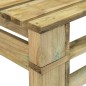 vidaXL Divano Centrale da Giardino Pallet Legno Pino Impregnato Verde vidaXL Divano Centrale da Giardino Pallet Legno Pino Impregnato Verde