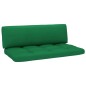 vidaXL Divano Centrale da Giardino Pallet Legno Pino Impregnato Verde vidaXL Divano Centrale da Giardino Pallet Legno Pino Impregnato Verde