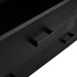 Credenza Nera 110x35x70 cm Legno Massello di Pino Riciclato Credenza Nera 110x35x70 cm Legno Massello di Pino Riciclato