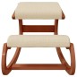vidaXL Sedia Inginocchiatoio Crema 55x84x55 cm Compensato di Betulla vidaXL Sedia Inginocchiatoio Crema 55x84x55 cm Compensato di Betulla