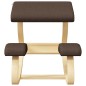 vidaXL Sedia Inginocchiatoio Marrone 48x71x51 cm Compensato di Betulla vidaXL Sedia Inginocchiatoio Marrone 48x71x51 cm Compensato di Betulla