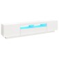 vidaXL Mobile Porta TV con Luci LED Bianco 200x35x40 cm vidaXL Mobile Porta TV con Luci LED Bianco 200x35x40 cm