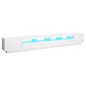 vidaXL Mobile Porta TV con Luci LED Bianco 300x35x40 cm
