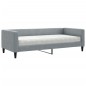 vidaXL Divano Letto con Materasso Grigio Chiaro 90x190 cm in Tessuto