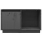 Mobile Porta TV Grigio 74x35x44 cm in Legno Massello di Pino Mobile Porta TV Grigio 74x35x44 cm in Legno Massello di Pino