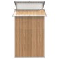 vidaXL Capanno da Giardino Marrone 270x130x208,5 cm Acciaio Zincato