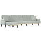 vidaXL Divano Letto a L Grigio Chiaro 271x140x70 cm in Velluto vidaXL Divano Letto a L Grigio Chiaro 271x140x70 cm in Velluto