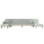 vidaXL Divano Letto a L Grigio Chiaro 271x140x70 cm in Velluto vidaXL Divano Letto a L Grigio Chiaro 271x140x70 cm in Velluto