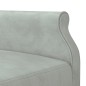 vidaXL Divano Letto a L Grigio Chiaro 271x140x70 cm in Velluto vidaXL Divano Letto a L Grigio Chiaro 271x140x70 cm in Velluto