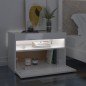 vidaXL Mobile Porta TV con Luci LED Bianco Lucido 60x35x40 cm vidaXL Mobile Porta TV con Luci LED Bianco Lucido 60x35x40 cm