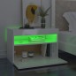 vidaXL Mobile Porta TV con Luci LED Bianco Lucido 60x35x40 cm vidaXL Mobile Porta TV con Luci LED Bianco Lucido 60x35x40 cm