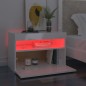 vidaXL Mobile Porta TV con Luci LED Bianco Lucido 60x35x40 cm vidaXL Mobile Porta TV con Luci LED Bianco Lucido 60x35x40 cm