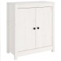 Credenza Bianca 70x35x80 cm in Legno Massello di Pino Credenza Bianca 70x35x80 cm in Legno Massello di Pino