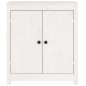 Credenza Bianca 70x35x80 cm in Legno Massello di Pino Credenza Bianca 70x35x80 cm in Legno Massello di Pino