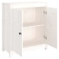 Credenza Bianca 70x35x80 cm in Legno Massello di Pino Credenza Bianca 70x35x80 cm in Legno Massello di Pino