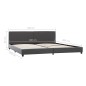vidaXL Giroletto Grigio in Similpelle 180x200 cm