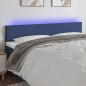Testiera a LED Blu 200x5x78/88 cm in Tessuto Testiera a LED Blu 200x5x78/88 cm in Tessuto