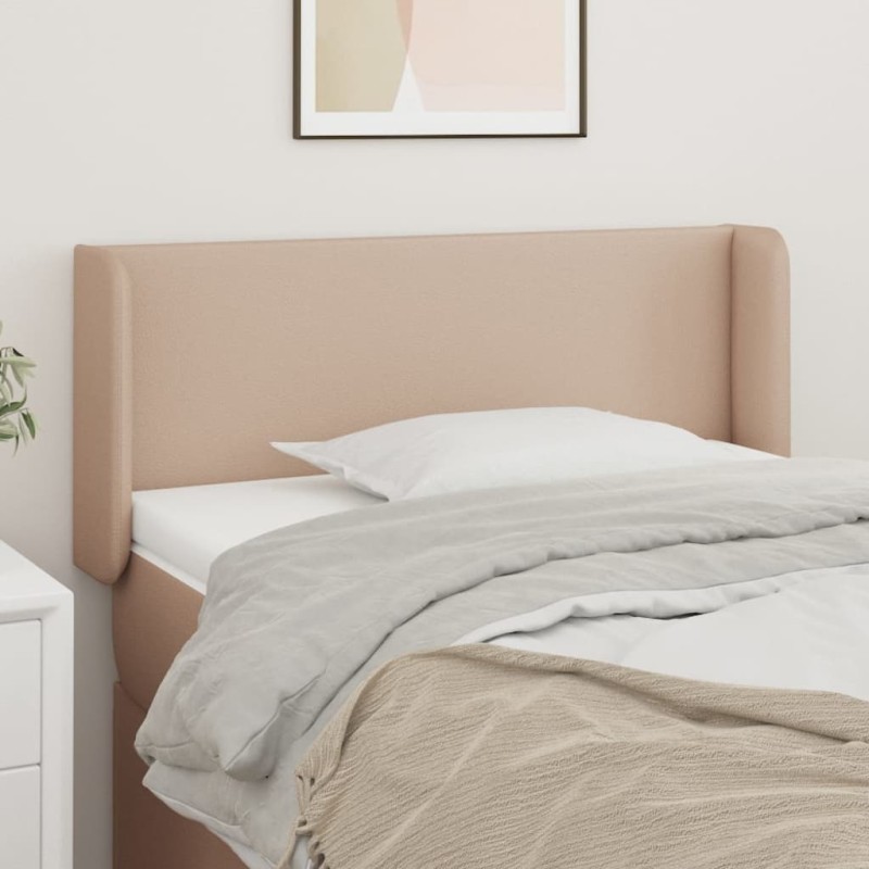 Testiera ad Orecchio Cappuccino 103x16x78/88 cm in Similpelle