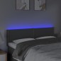 vidaXL Testiera a LED Grigio Scuro 144x5x78/88 cm in Tessuto vidaXL Testiera a LED Grigio Scuro 144x5x78/88 cm in Tessuto