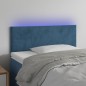 Testiera a LED Blu scuro 90x5x78/88 cm in Tessuto Testiera a LED Blu scuro 90x5x78/88 cm in Tessuto