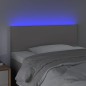Testiera Grigio a LED 90x5x78/88 cm in Similpelle Testiera Grigio a LED 90x5x78/88 cm in Similpelle