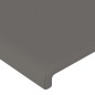 Testiera Grigio a LED 90x5x78/88 cm in Similpelle Testiera Grigio a LED 90x5x78/88 cm in Similpelle