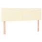 Testiera Crema a LED 144x5x78/88 cm in Similpelle Testiera Crema a LED 144x5x78/88 cm in Similpelle