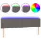 vidaXL Testiera a LED Grigio 180x5x78/88 cm in Similpelle vidaXL Testiera a LED Grigio 180x5x78/88 cm in Similpelle
