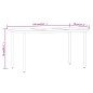 vidaXL Set da Pranzo da Giardino Beige 5 pz con Cuscini