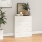 vidaXL Credenza con 4 Cassetti 60x30,5x71 cm Bianco lucido vidaXL Credenza con 4 Cassetti 60x30,5x71 cm Bianco lucido