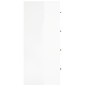 vidaXL Credenza con 4 Cassetti 60x30,5x71 cm Bianco lucido vidaXL Credenza con 4 Cassetti 60x30,5x71 cm Bianco lucido