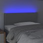 Testiera a LED Grigio Chiaro 100x5x78/88 cm in Tessuto Testiera a LED Grigio Chiaro 100x5x78/88 cm in Tessuto