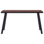 vidaXL Tavolo da Pranzo Legno Scuro e Nero 140x70x75 cm in MDF vidaXL Tavolo da Pranzo Legno Scuro e Nero 140x70x75 cm in MDF