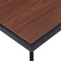 vidaXL Tavolo da Pranzo Legno Scuro e Nero 140x70x75 cm in MDF vidaXL Tavolo da Pranzo Legno Scuro e Nero 140x70x75 cm in MDF