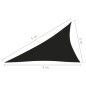 vidaXL Parasole a Vela Oxford Triangolare 3x4x5 m Nero vidaXL Parasole a Vela Oxford Triangolare 3x4x5 m Nero
